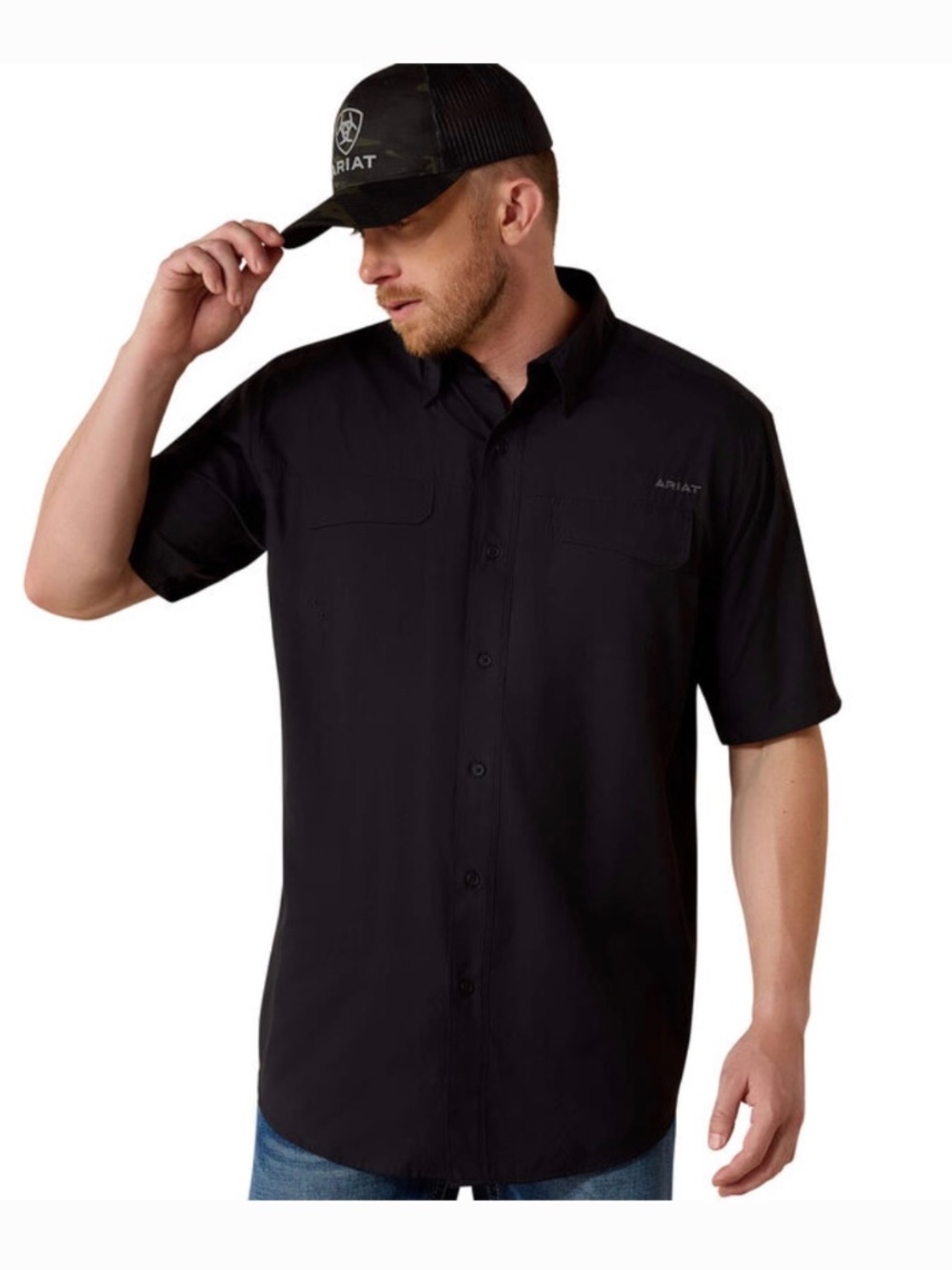 Ariat Men’s VentTEK Outbound Black Performance Shirt